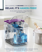 Countertop Ice Maker with Handle, 26Lbs Per Day, 9 Ice Cubes Ready in 6 Mins, Auto-Cleaning Portable Ice Maker with Basket & Scoop for Home Kitchen Camping RV, Purple